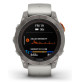 Fenix 7 Pro – Sapphire Solar Edition Titanium with Fog Gray/Ember Orange Band - 010-02777-21 - Garmin